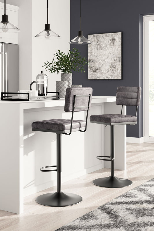 Strumford - Tall Swivel Barstool (Set of 2) - Hornell Furniture Outlet