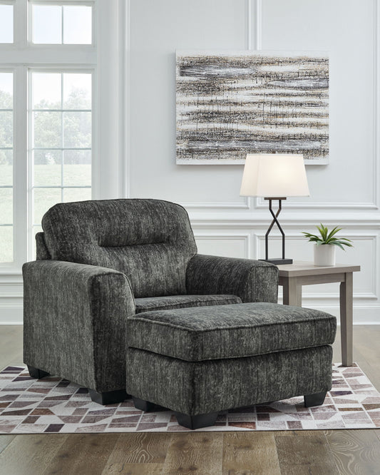 Lonoke - Chair And A Half, Ottoman - Hornell Furniture Outlet