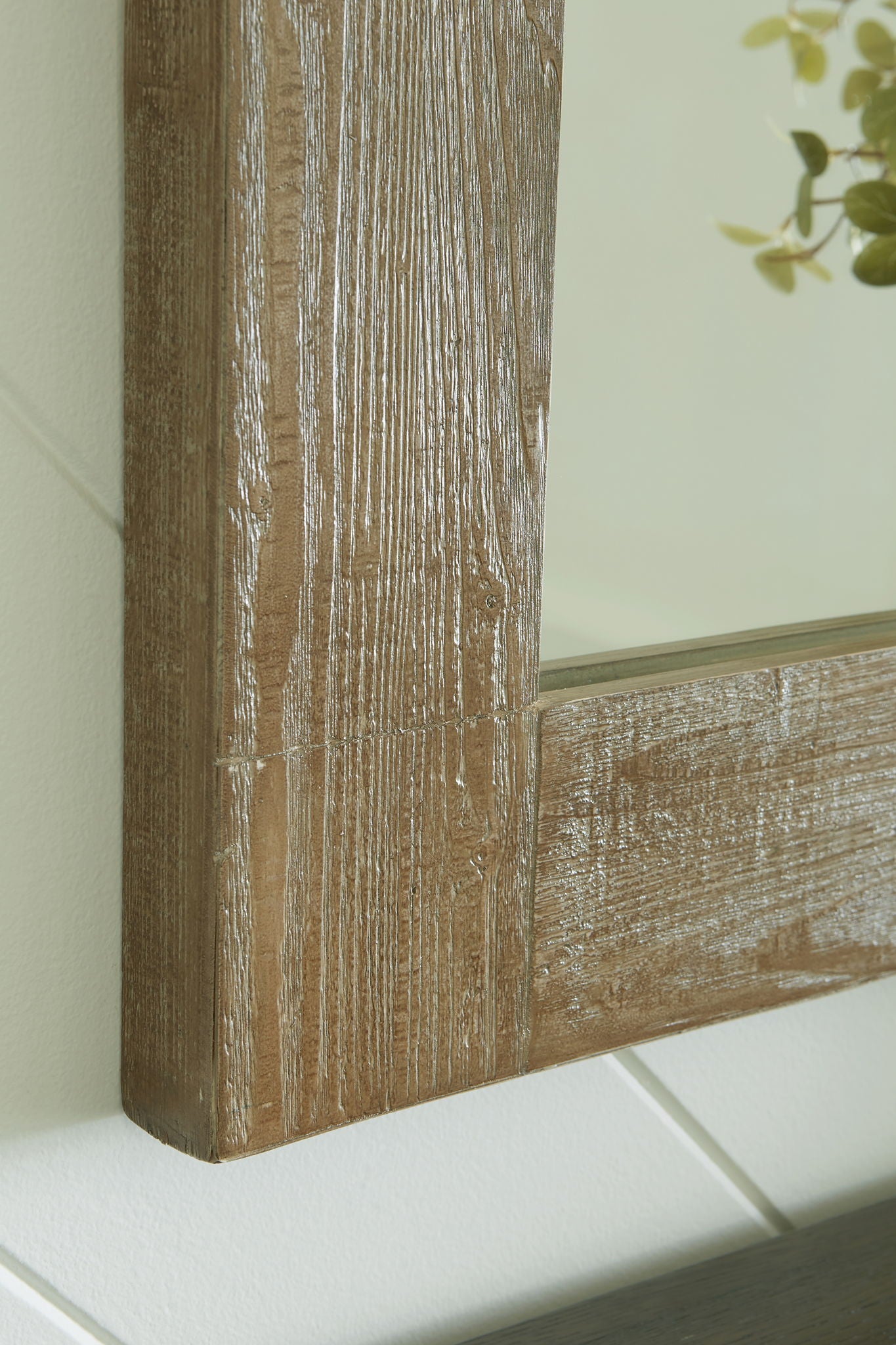 Waltleigh - Distressed Brown - Accent Mirror - Hornell Furniture Outlet