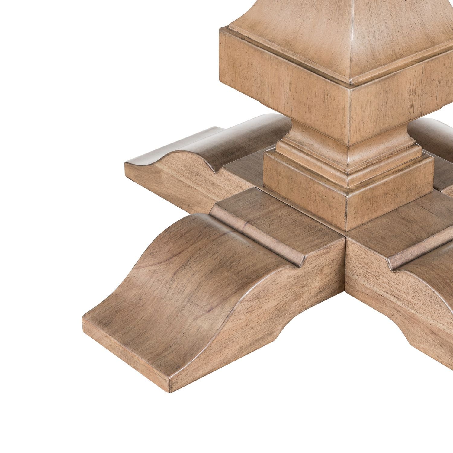 Haven Hills - Pedestal Table Set - Camel Beige - Hornell Furniture Outlet