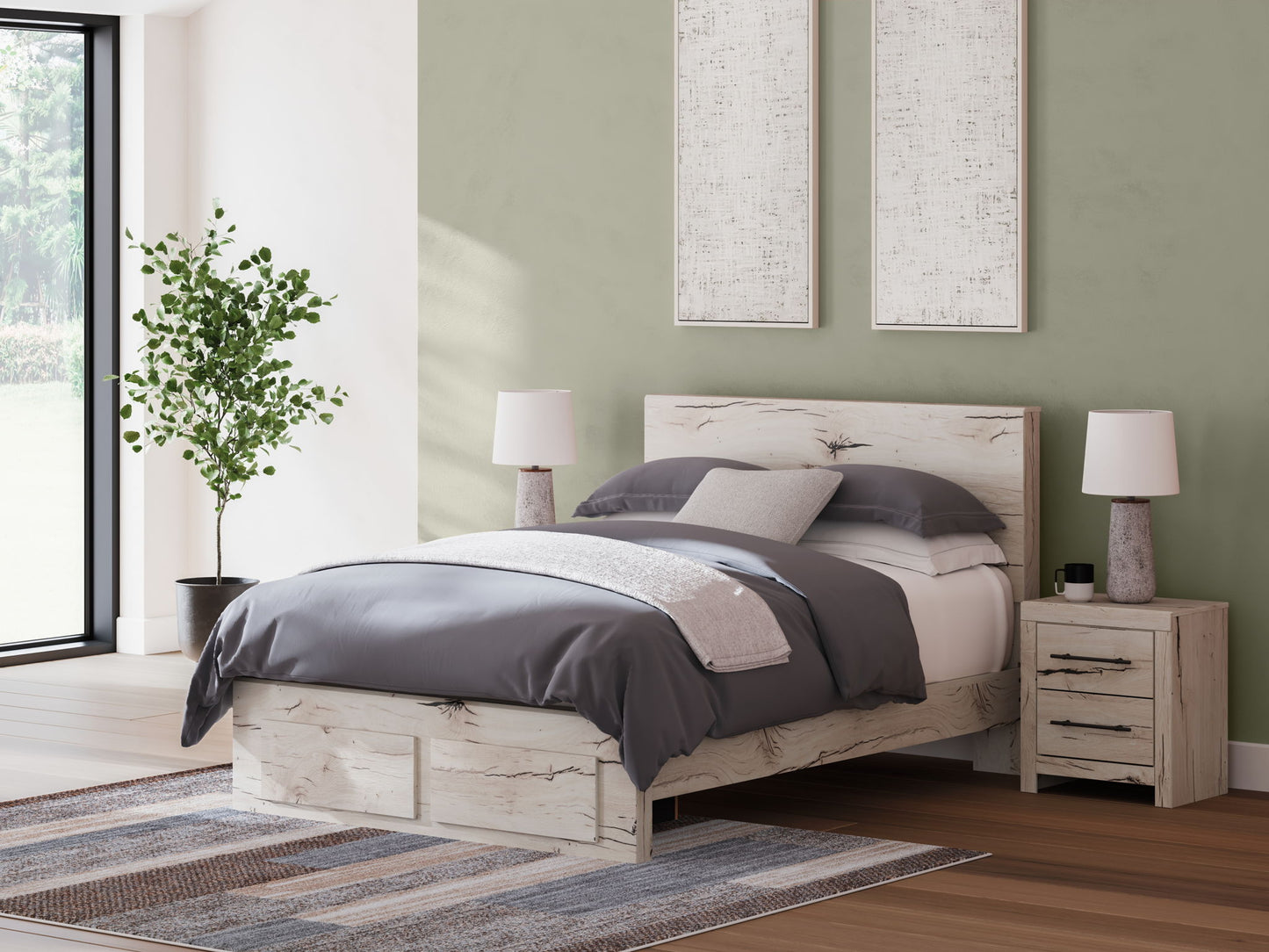 Lawroy - Panel Bed With Storage - Hornell Furniture Outlet