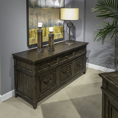 Paradise Valley - Credenza - Dark Brown - Hornell Furniture Outlet