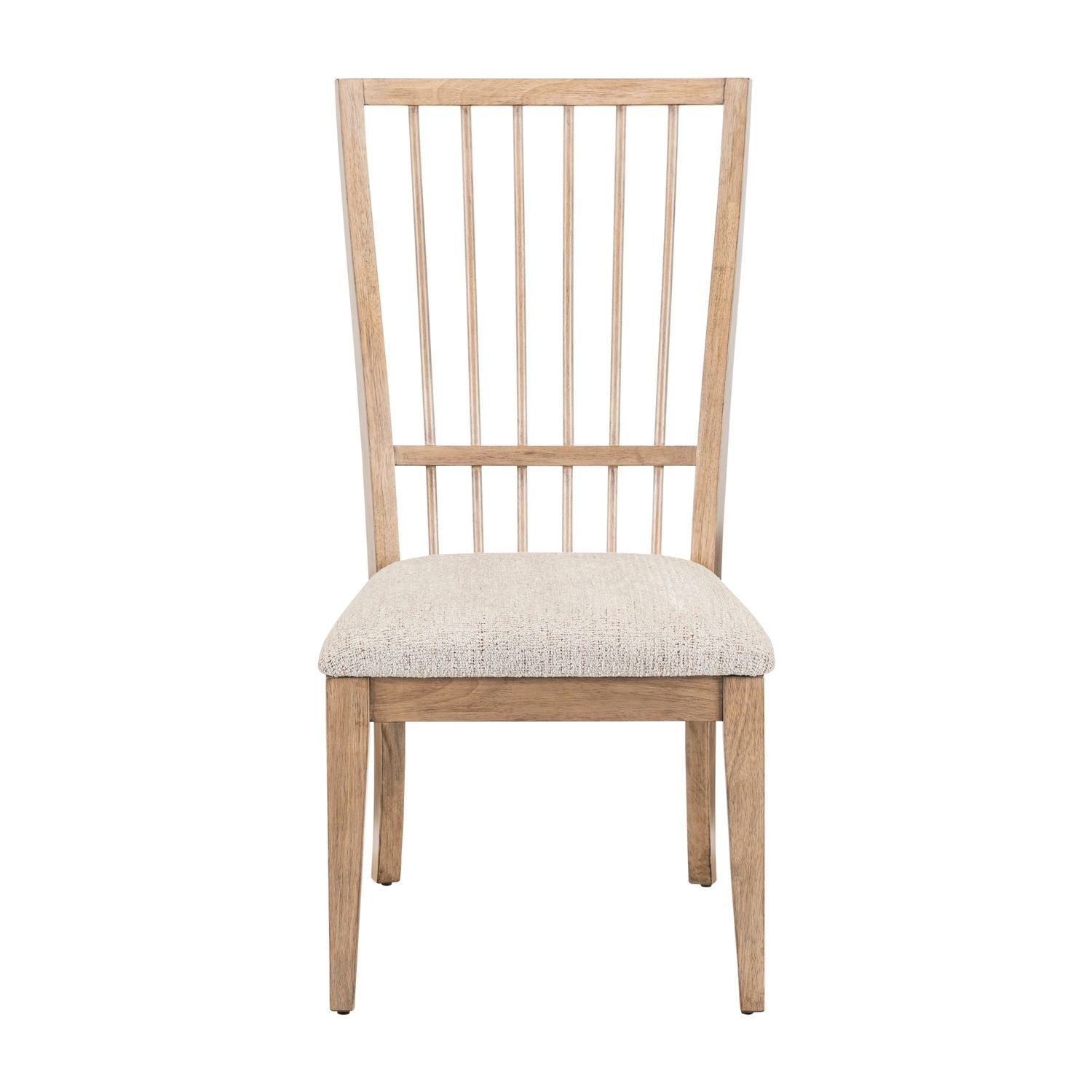 Haven Hills - Spindle Back Side Chair (RTA) - Camel Beige - Hornell Furniture Outlet