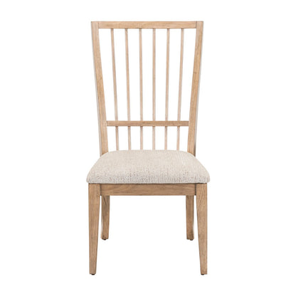 Haven Hills - Spindle Back Side Chair (RTA) - Camel Beige - Hornell Furniture Outlet
