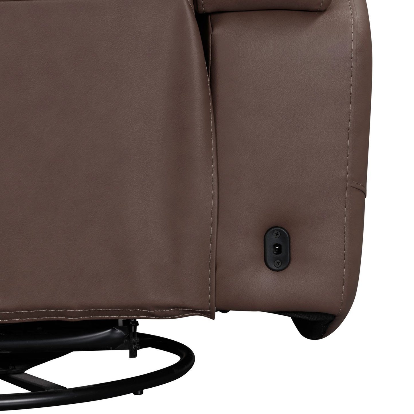 Beckham - Swivel Glider Recliner P2 - Brown - Hornell Furniture Outlet