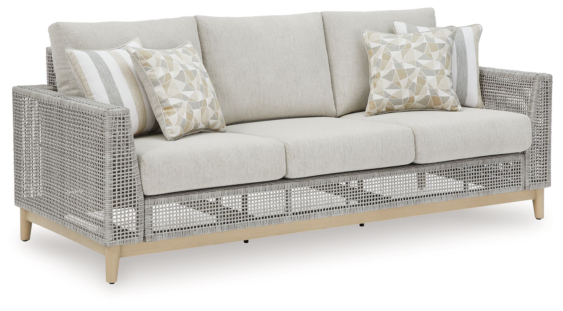 Seton Creek - 4 Pc. - Lounge Set - Gray - Hornell Furniture Outlet