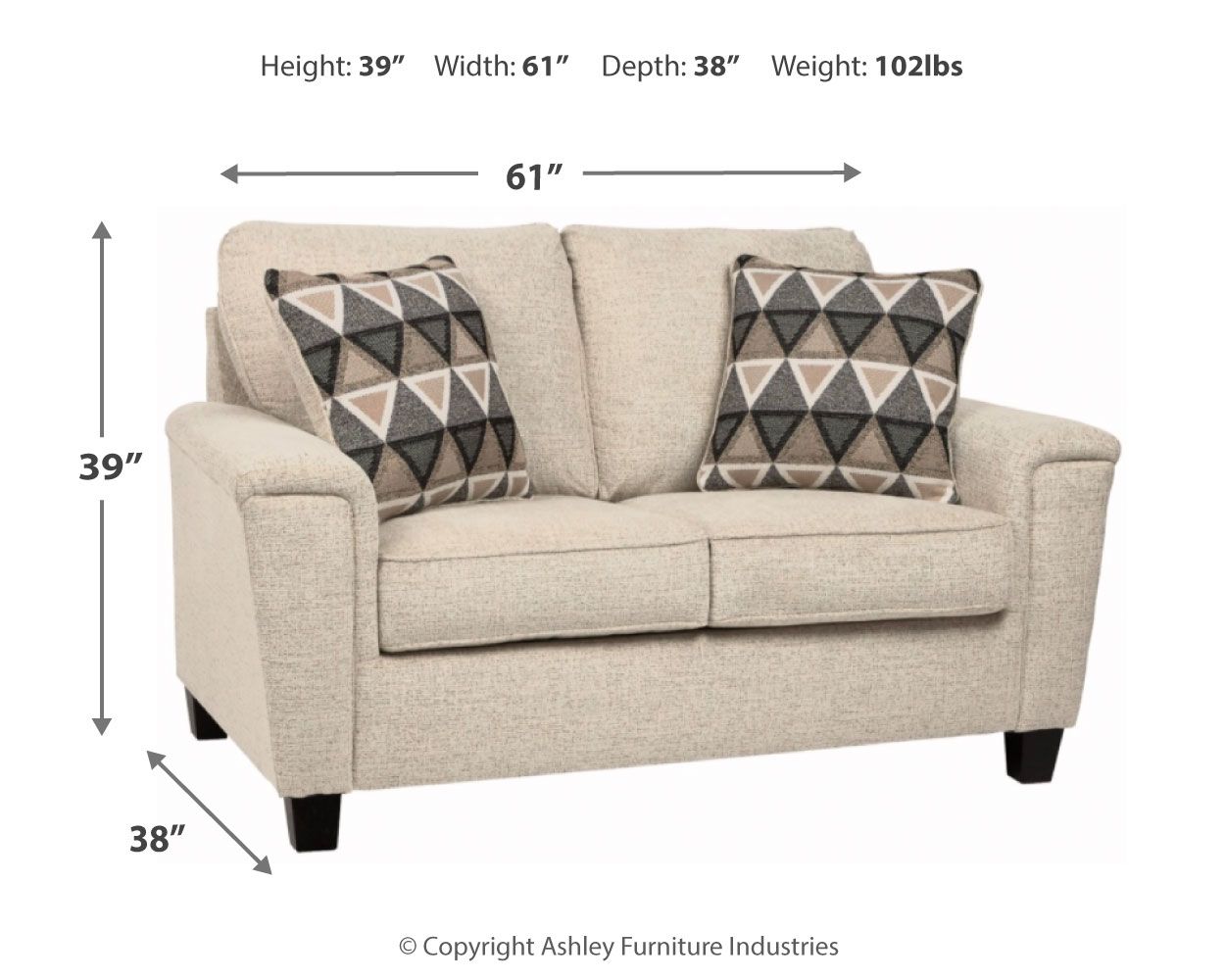 Abinger - Loveseat - Hornell Furniture Outlet