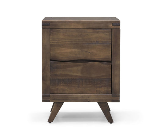 Pasco - Nightstand With Glides - Dark Brown - Hornell Furniture Outlet