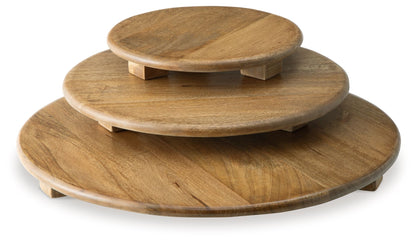 Kaidler - Brown - Tray Set (Set of 3) - Hornell Furniture Outlet