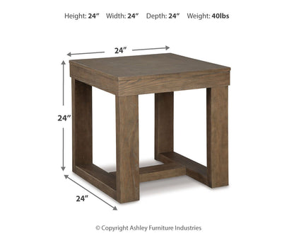 Cariton - Square End Table - Gray - Hornell Furniture Outlet