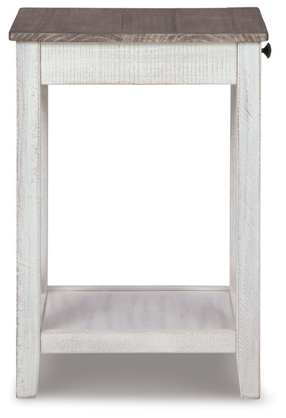 Adalane - Accent Table - White / Gray - Hornell Furniture Outlet