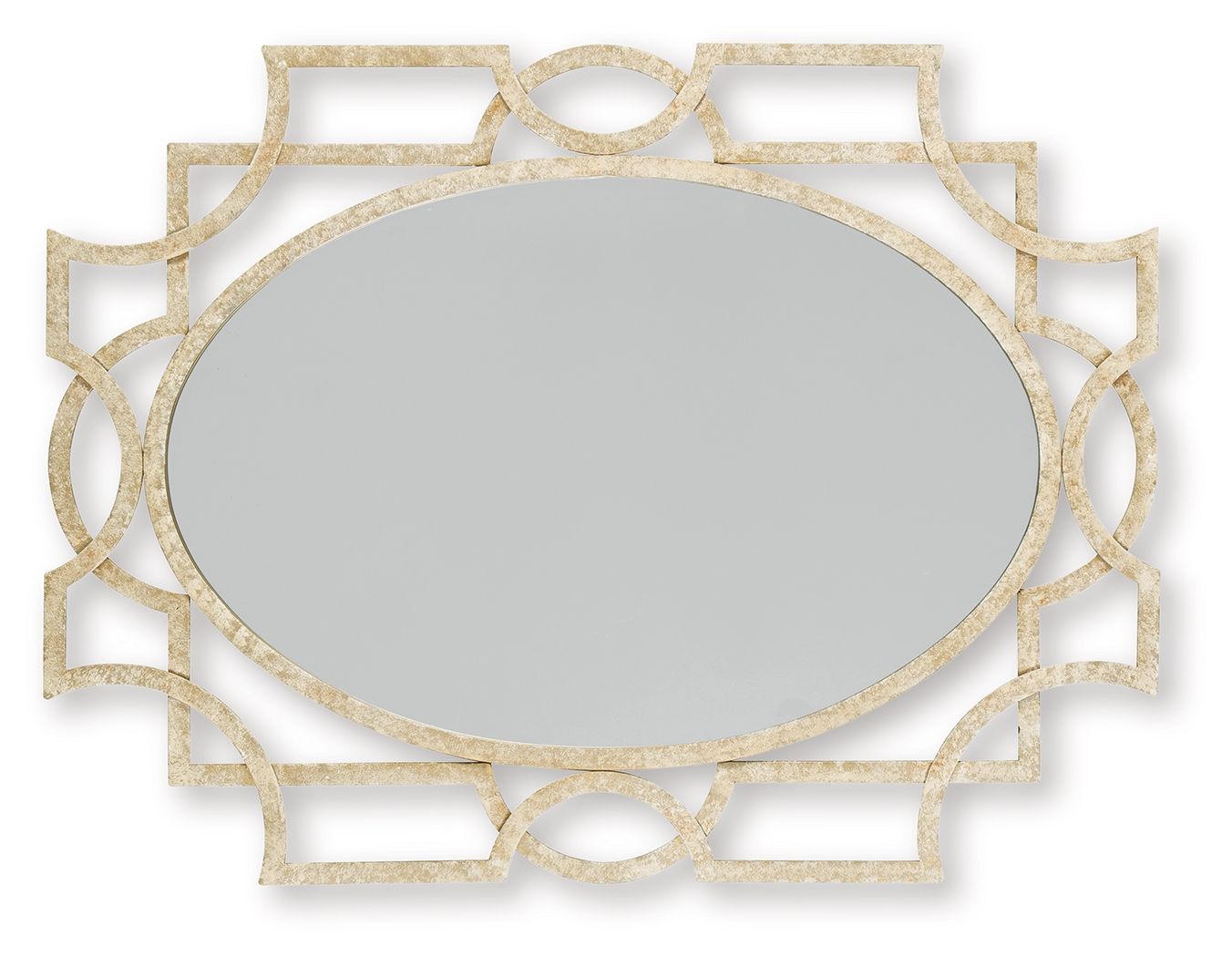 Fulkmore - Antique Gold Finish - Accent Mirror - Hornell Furniture Outlet