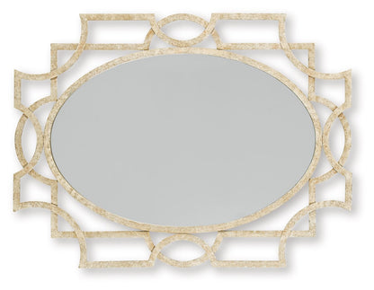 Fulkmore - Antique Gold Finish - Accent Mirror - Hornell Furniture Outlet