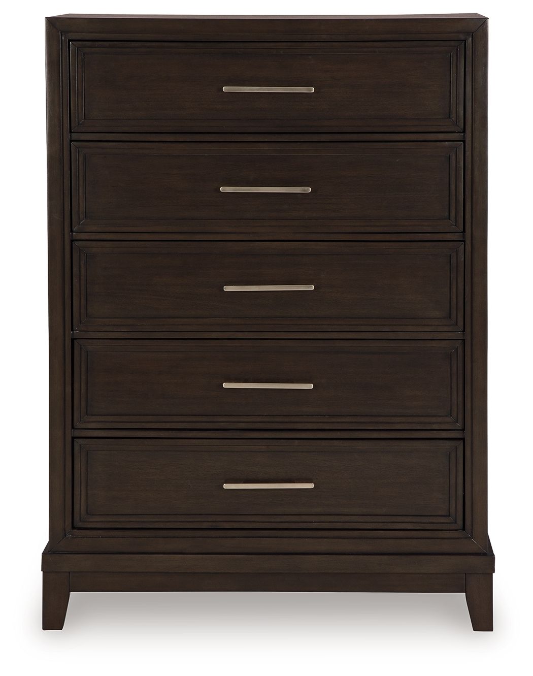 Neymorton - Dark Grayish Brown - Five Drawer Chest - Hornell Furniture Outlet