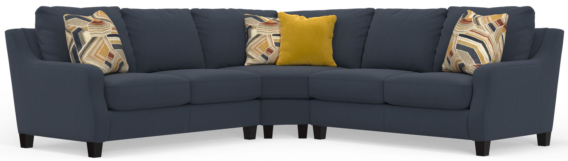 Foley - Sectional With Comfort Coil Seating And 4 Included Accent Pillows - Hornell Furniture Outlet