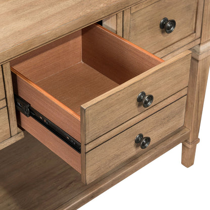 Haven Hills - Sofa Table - Camel Beige - Hornell Furniture Outlet