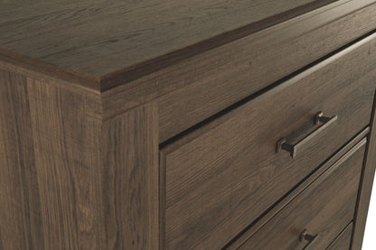 Juararo - Dark Brown - Five Drawer Chest - Hornell Furniture Outlet