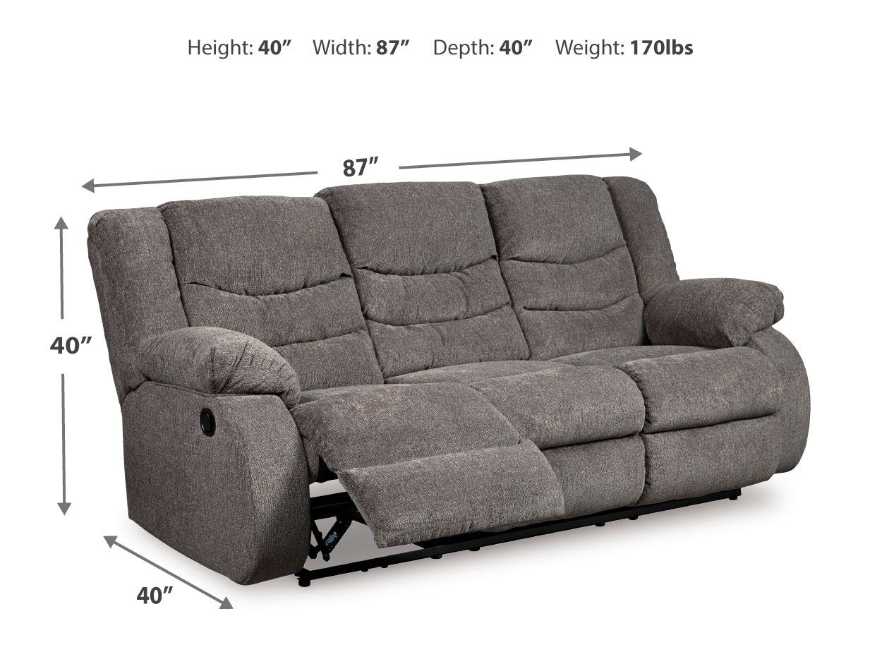 Tulen - Reclining Sofa - Hornell Furniture Outlet