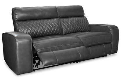 Samperstone - Power Reclining Sectional - Hornell Furniture Outlet