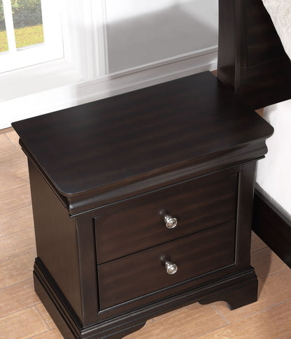 Dominique - Nightstand - Dark Brown - Hornell Furniture Outlet