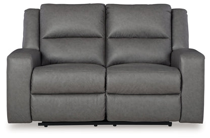 Brixworth - Slate - Reclining Loveseat - Hornell Furniture Outlet