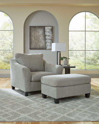 Willarae - Taupe - 2 Pc. - Chair And A Half, Ottoman - Hornell Furniture Outlet