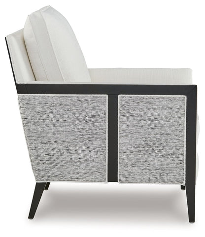 Ardenworth - Black / Ivory - Accent Chair - Hornell Furniture Outlet