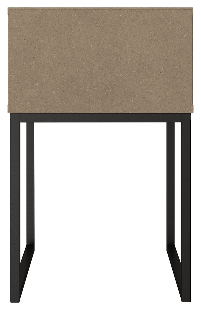 Neilsville - Black / Gray - One Drawer Night Stand - Hornell Furniture Outlet