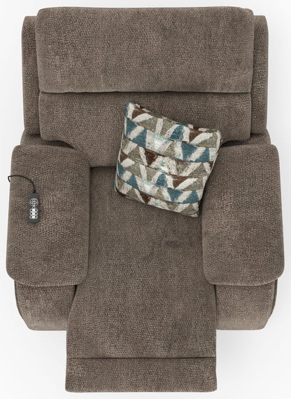 Joya - Power Lay Zero Gravity Recliner With Power Adjustable Headrest And CR3 Heat/Massage/Lumbar/ZG - Mushroom - Hornell Furniture Outlet