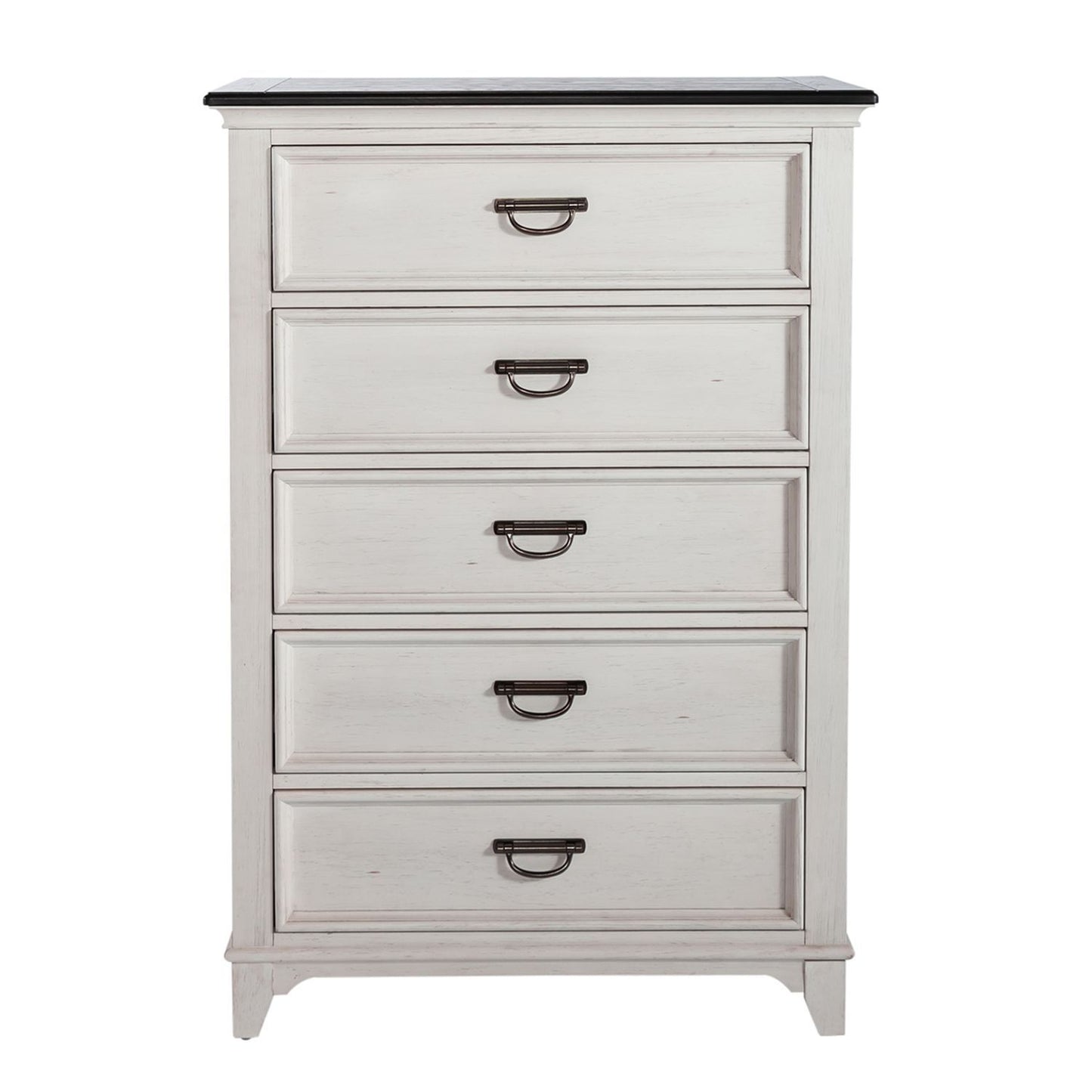 Allyson Park - 5 Drawer Chest - White - Hornell Furniture Outlet