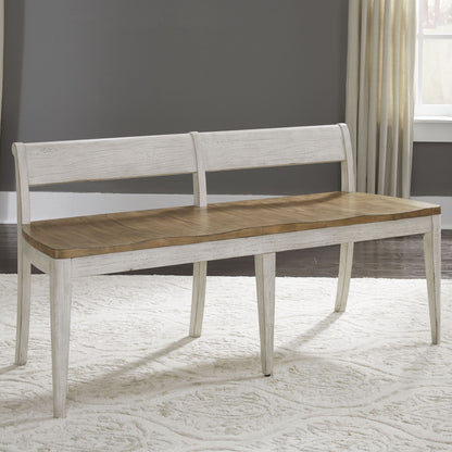 Farmhouse Reimagined - Bench - White - Hornell Furniture Outlet