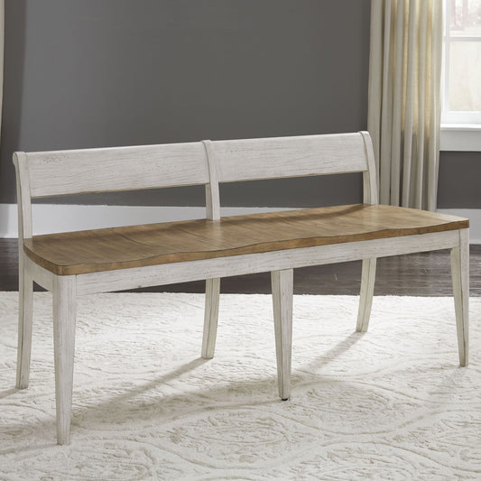 Farmhouse Reimagined - Bench - White - Hornell Furniture Outlet