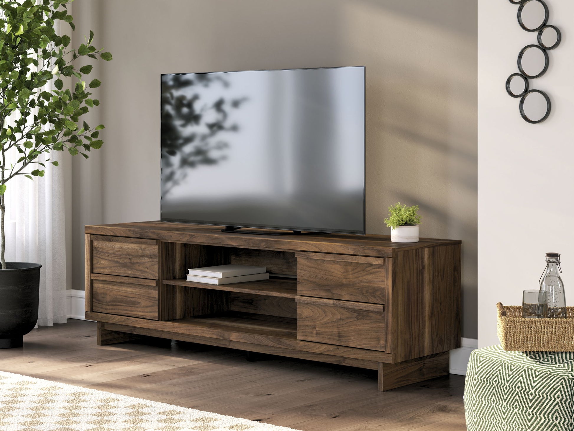 Zadilyn - TV Stand With Fireplace Option - Hornell Furniture Outlet