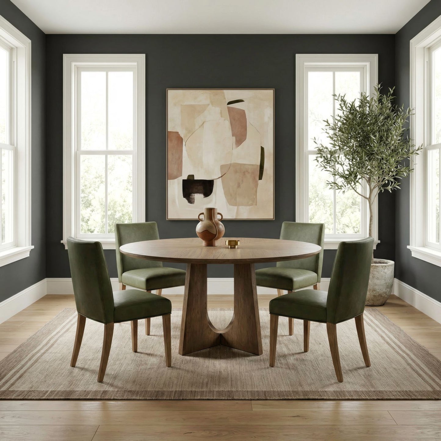 Hendrix Place - Pedestal Table Set - Hornell Furniture Outlet