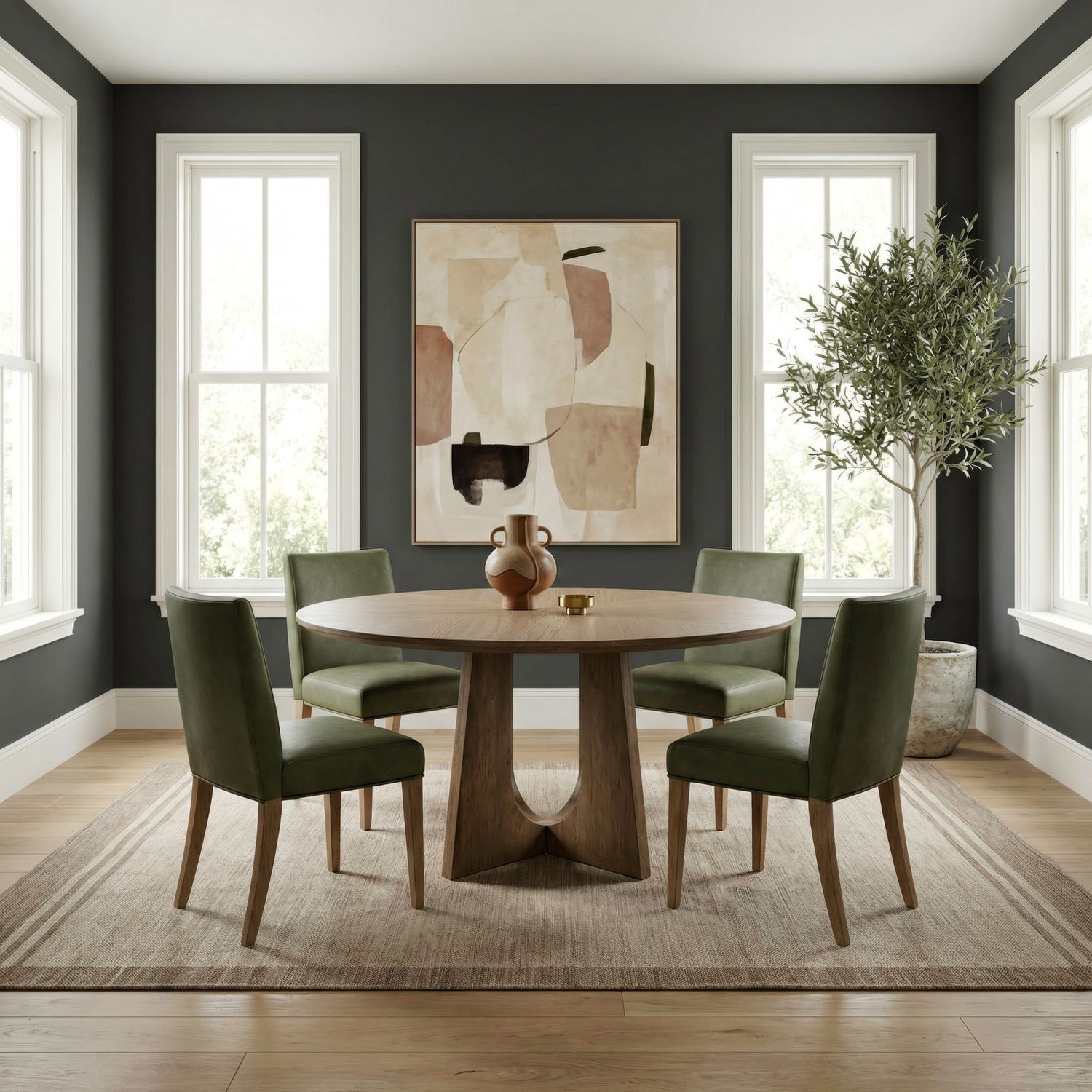 Hendrix Place - Pedestal Table Set - Hornell Furniture Outlet