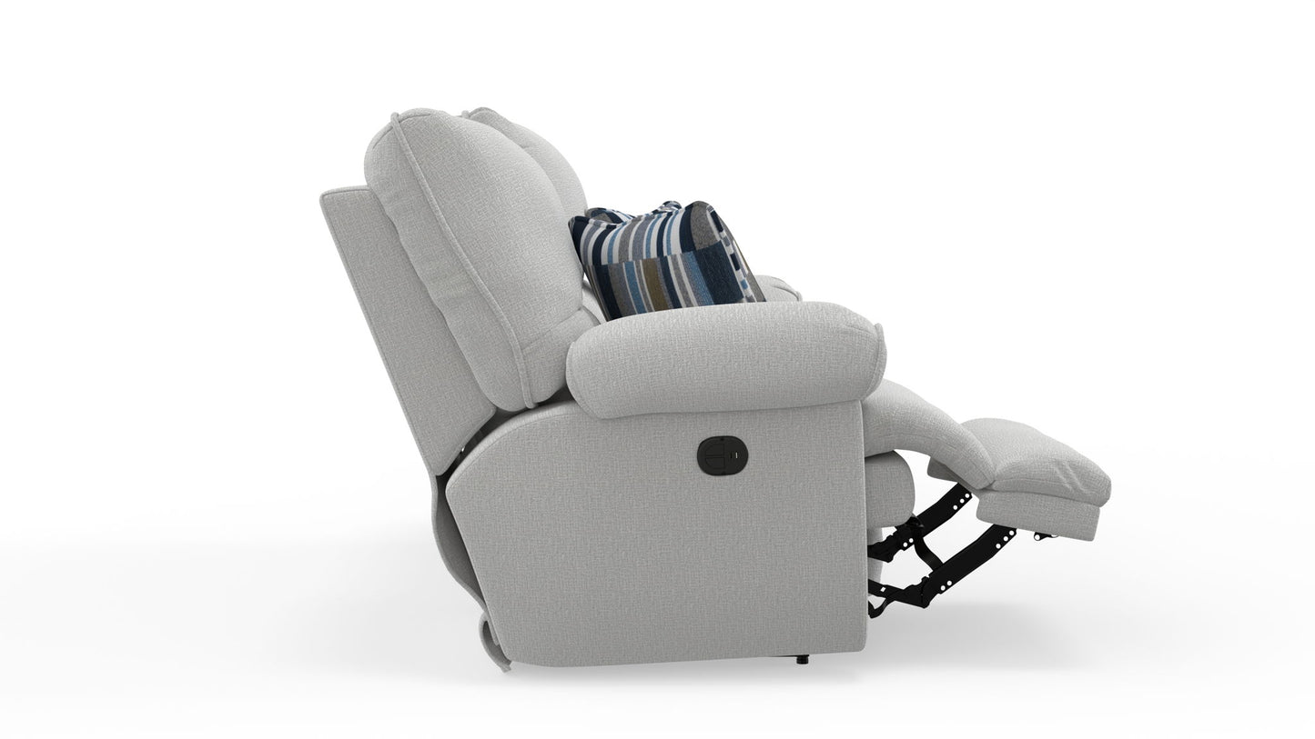 Lenny - Power Lay Flat Reclining Console Loveseat - Hornell Furniture Outlet