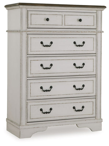 Blendon - Two - tone - Five Drawer Chest - Hornell Furniture Outlet