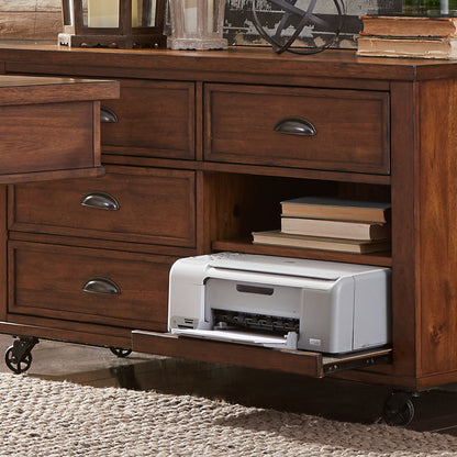 Arlington House - Credenza - Dark Brown - Hornell Furniture Outlet