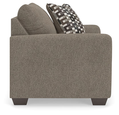Triston - Peaks - Chair And A Half - Suede - Hornell Furniture Outlet