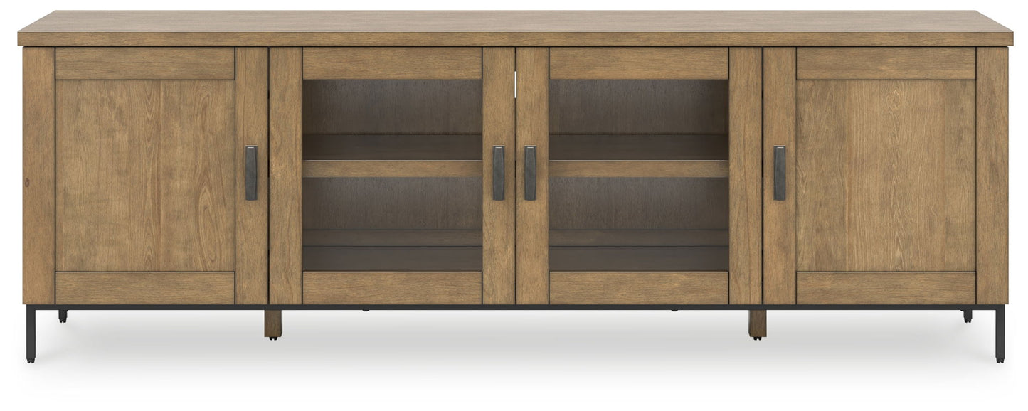 Torlanta - Brown - Extra Large TV Stand - Hornell Furniture Outlet