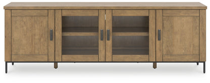 Torlanta - Brown - Extra Large TV Stand - Hornell Furniture Outlet