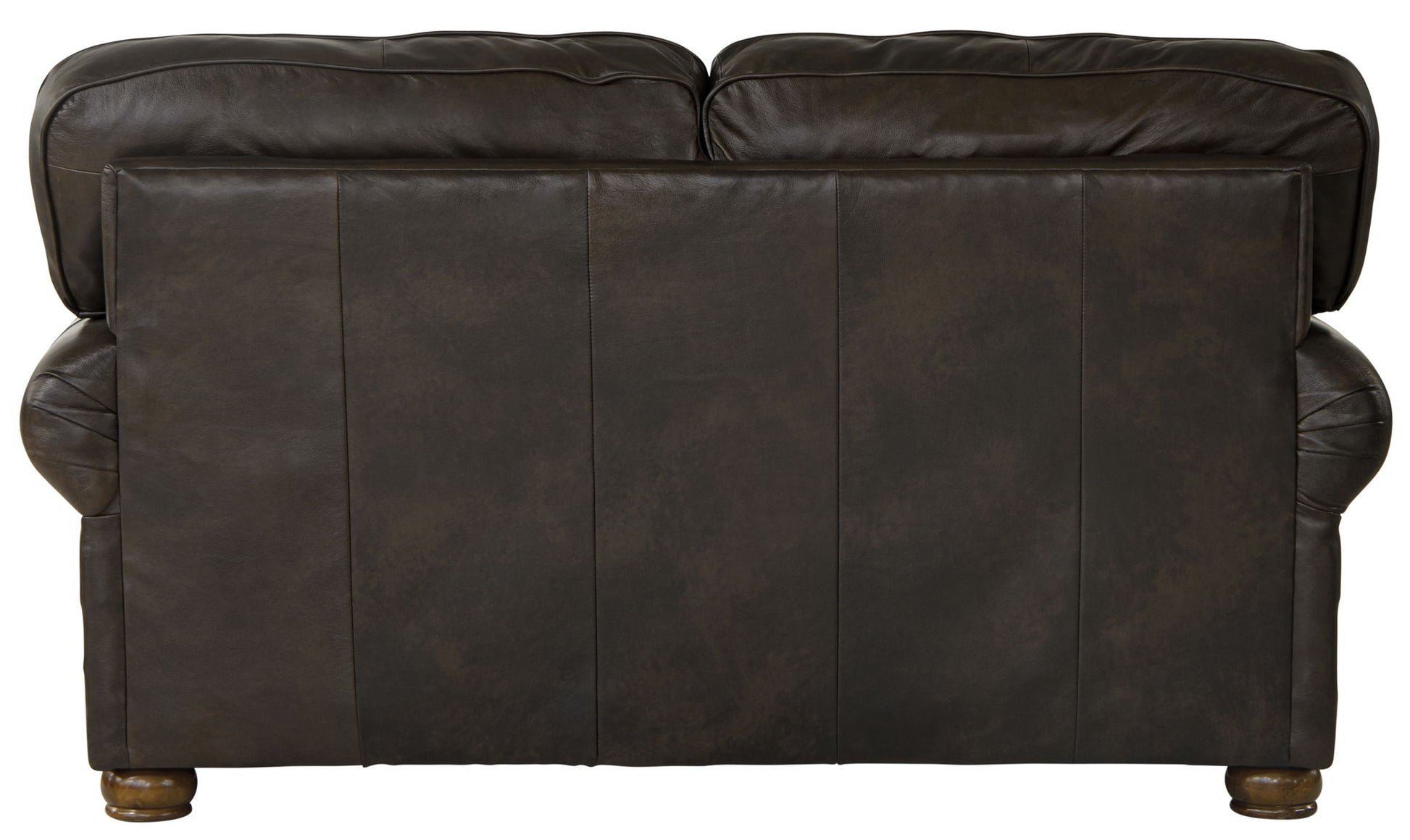 Roberto - Leather Loveseat - Cocoa - Hornell Furniture Outlet