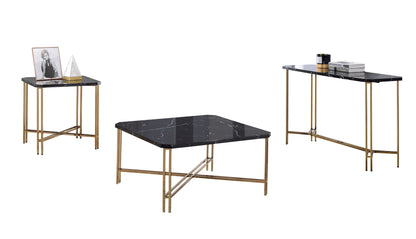 Daxton - 3 Piece Occasional Table Set - Black - Hornell Furniture Outlet