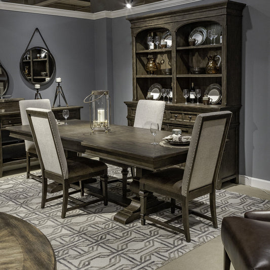 Paradise Valley - Opt Trestle Table Set - Hornell Furniture Outlet