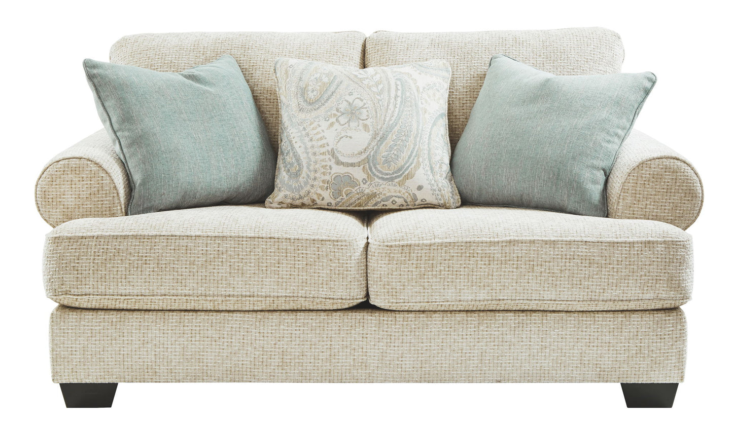 Monaghan - Sandstone - Loveseat - Hornell Furniture Outlet
