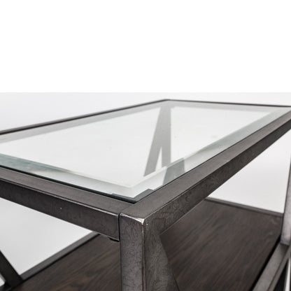 Arista - Rectangular Cocktail Table - Dark Gray - Hornell Furniture Outlet