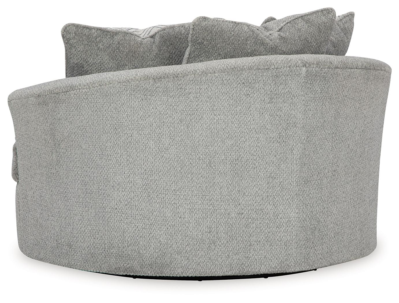 Casselbury - Cement - Oversized Swivel Accent Chair - Hornell Furniture Outlet