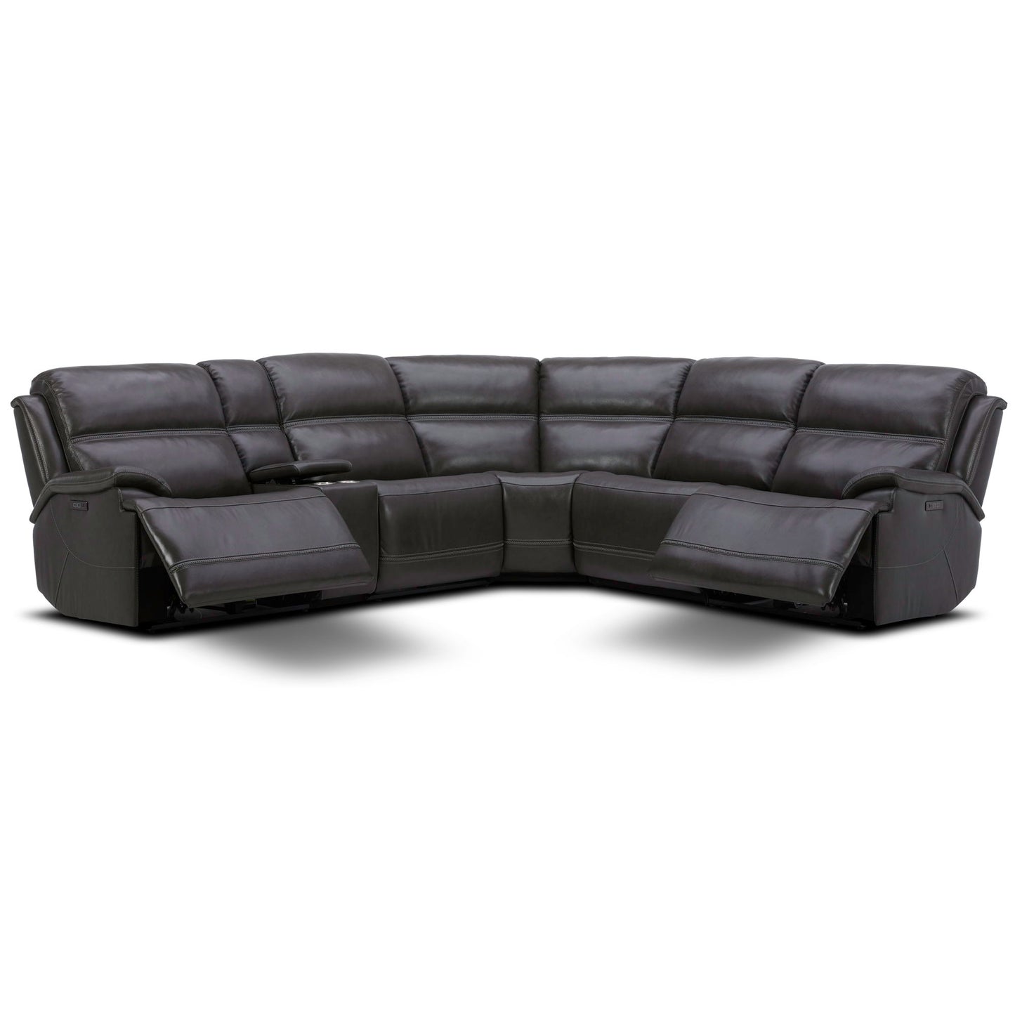 Bentley - 6 Piece Sectional - Graphite Gray - Hornell Furniture Outlet