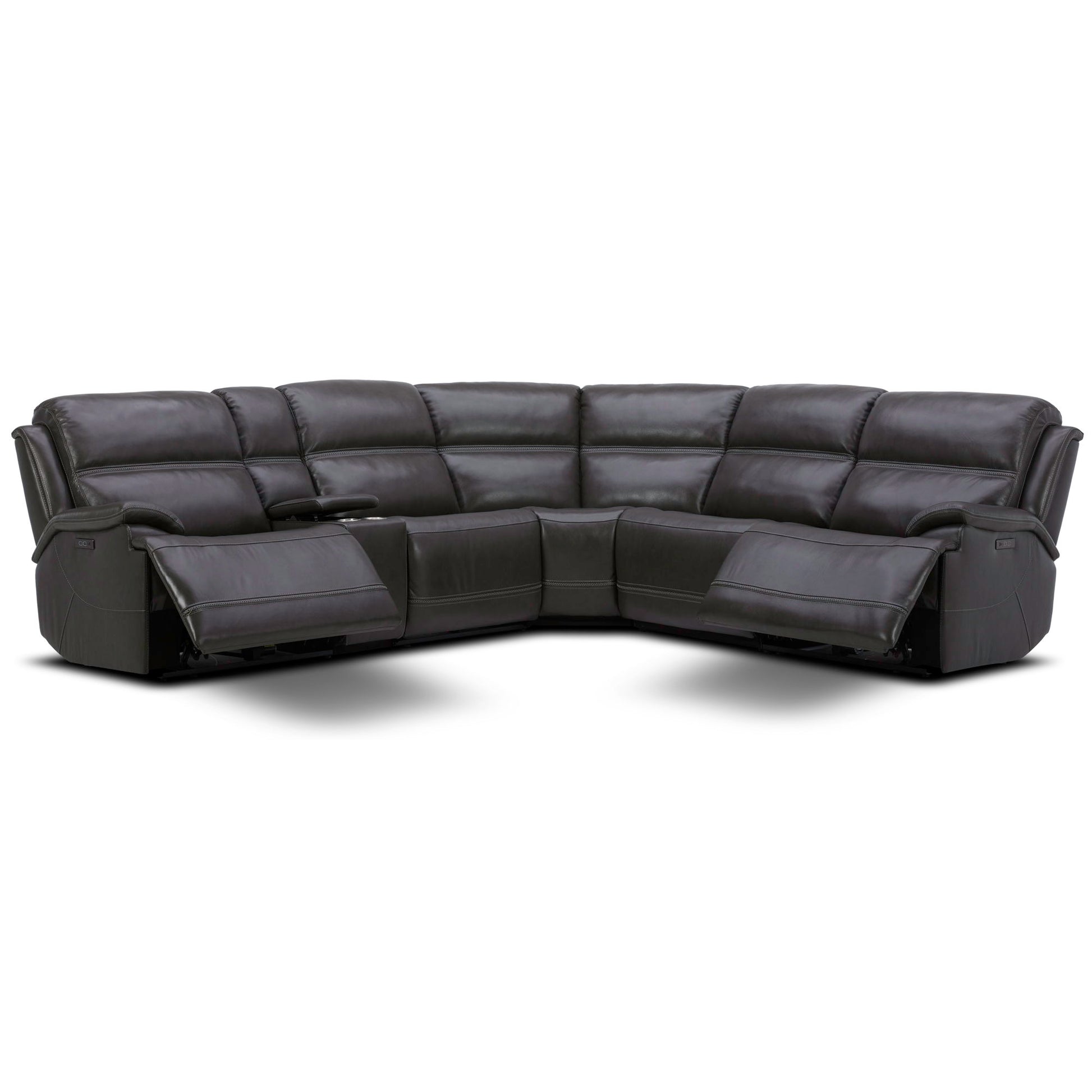 Bentley - 6 Piece Sectional - Graphite Gray - Hornell Furniture Outlet