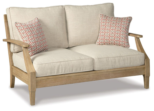 Clare View - Beige - Loveseat w/Cushion - Hornell Furniture Outlet